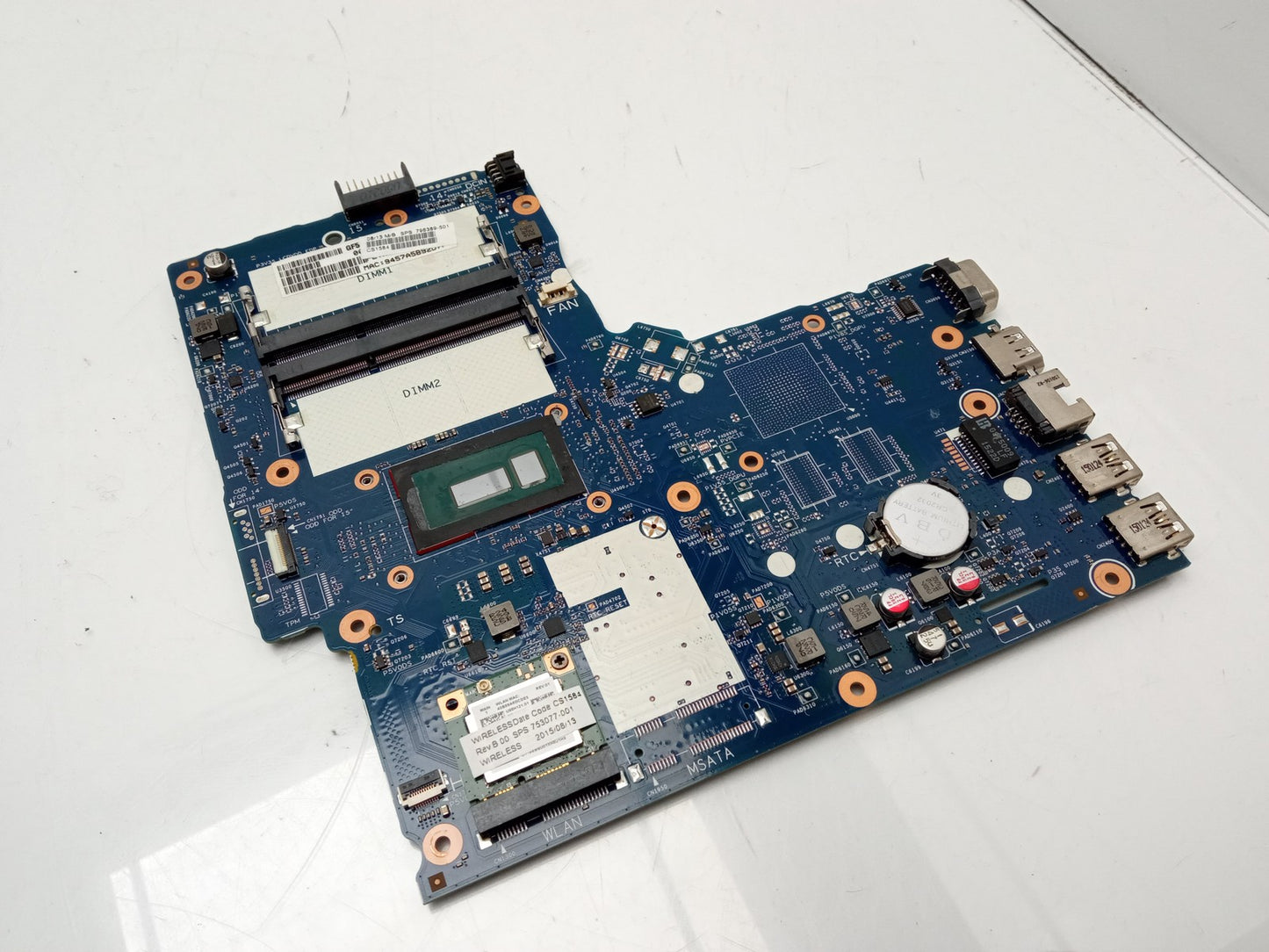 HP 350 G2 Laptop Motherboard With i3-5010U 2.10 GHz CPU DDR3 796389-501