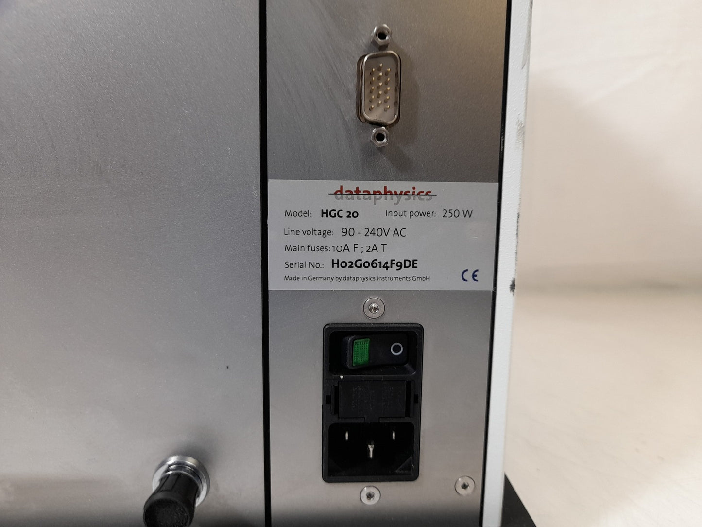 Perkin Elmer DataPhysics Humidity Generator HGC 20