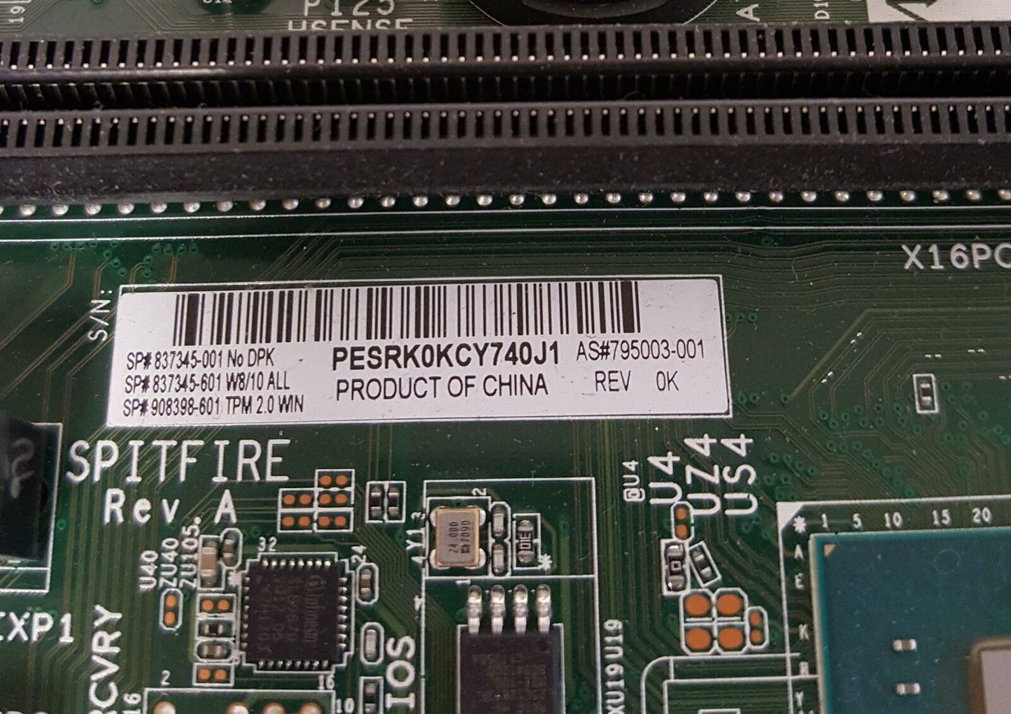 HP Z240 SFF Socket LGA1151 DDR4 Micro ATX Motherboard 795003-001 837345-001