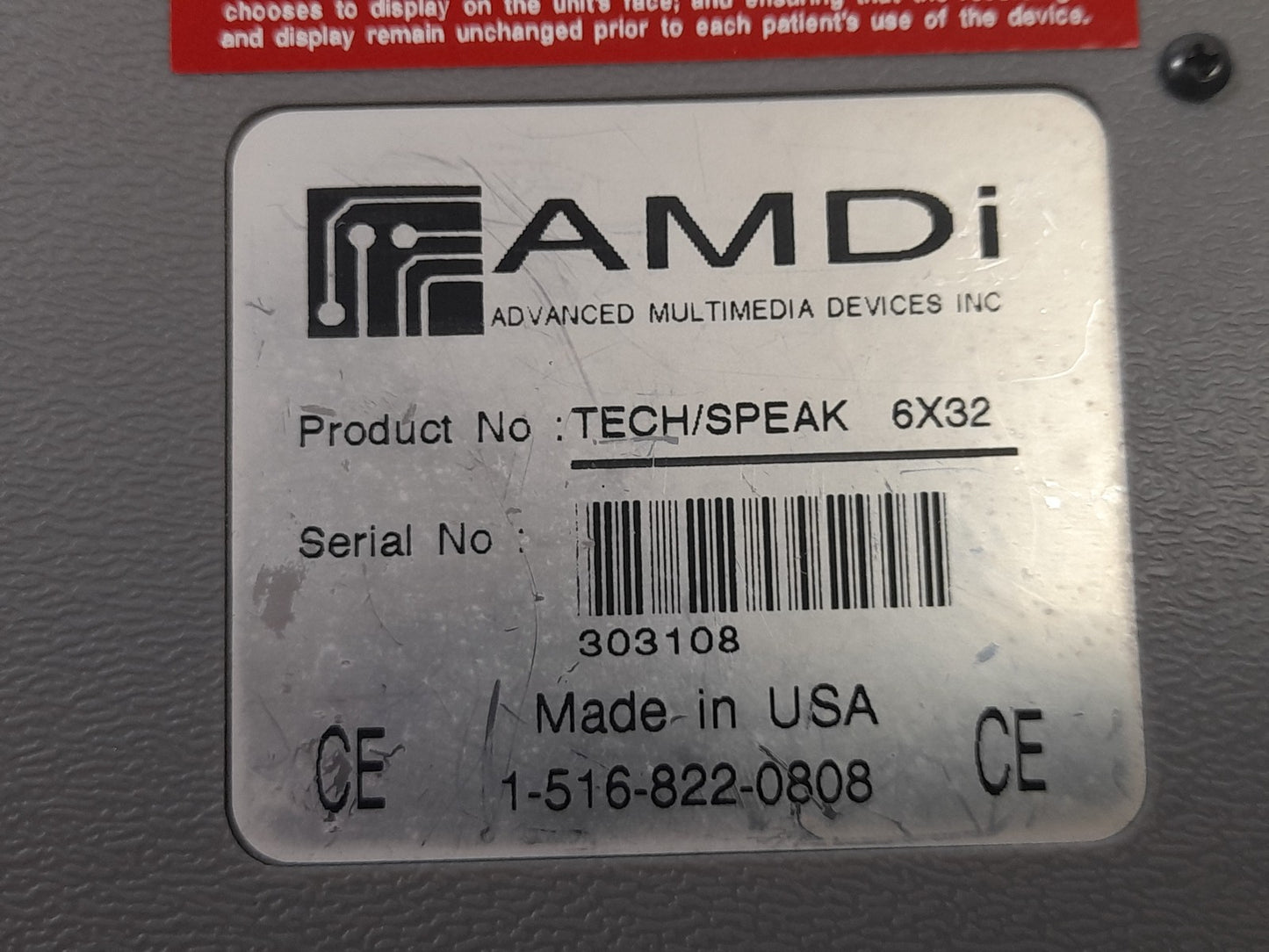 AMDI Tech/Speak TS6x32BGEX Communications Augmentative Device