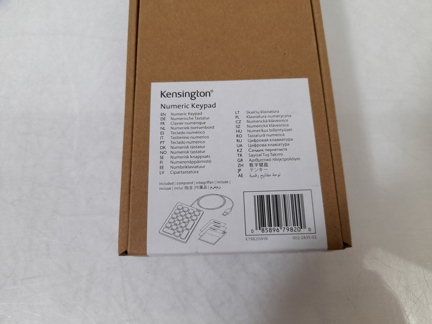 Kensington K79820WW Wired Black USB Numeric Keypad