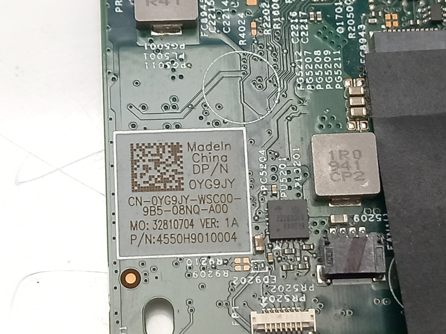 Dell Inspiron 7391 Laptop Motherboard with i7-10510U 1.80GHz CPU 8GB RAM 0YG9JY