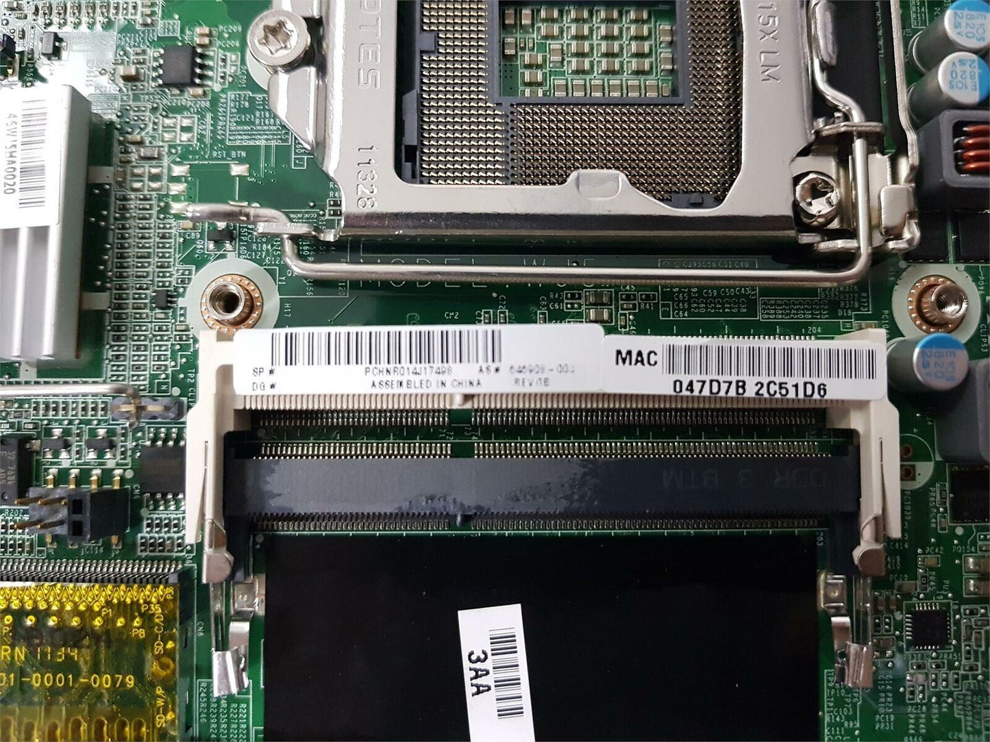 HP OMNI 120 Socket LGA1155 DDR3 AIO Motherboard 646908-003