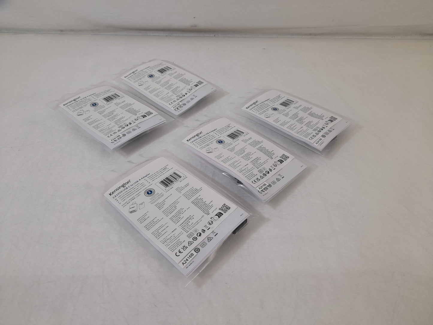 Job Lot 5x Kensington CA1010 USB-C to USB-A Adapter