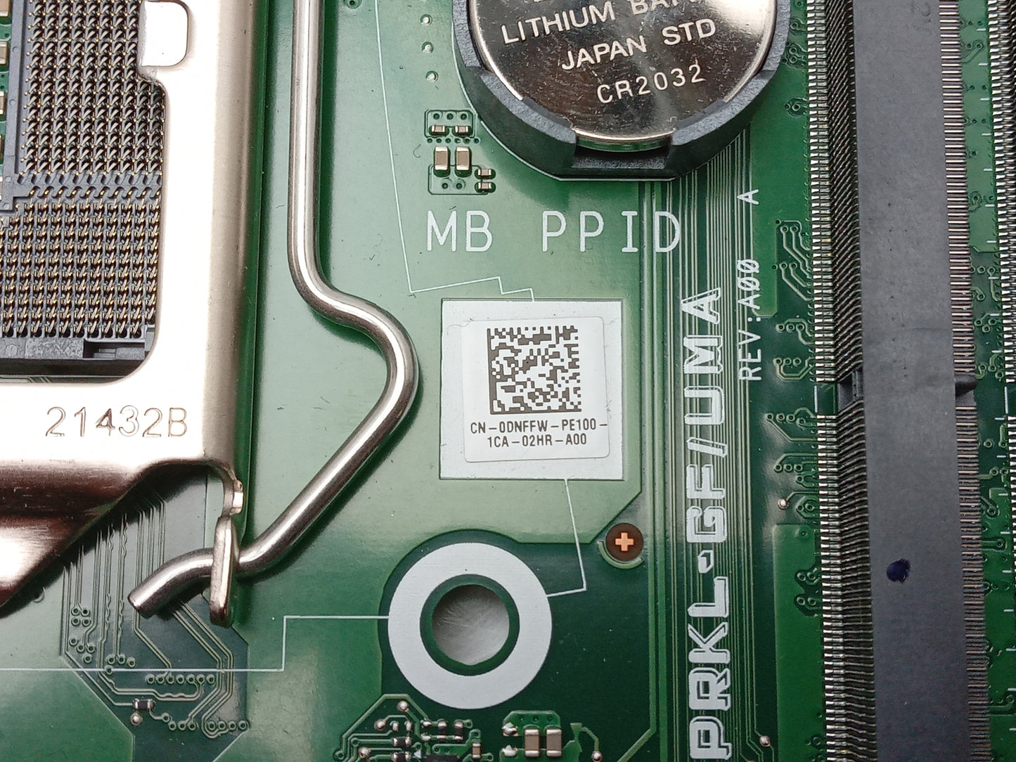 Dell OptiPlex 5490 AiO Socket LGA1200 DDR4 Motherboard 0DNFFW DNFFW