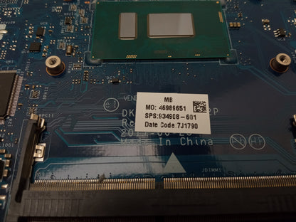 HP Pavilion 15-BW Laptop Motherboard with i5-8250U 1.60 GHz CPU DDR4 934908-601