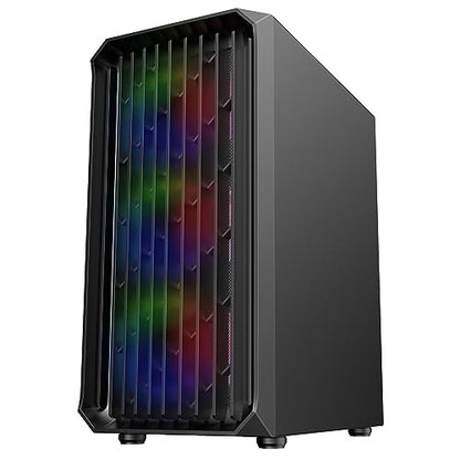 CiT Saturn Airflow Micro-ATX Black RGB PC Gaming Case mATX ‎CIT-SATURN-BLK