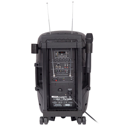 KAM RZ12AP V3 12" Portable 800W Bluetooth PA Speaker - With Microphone