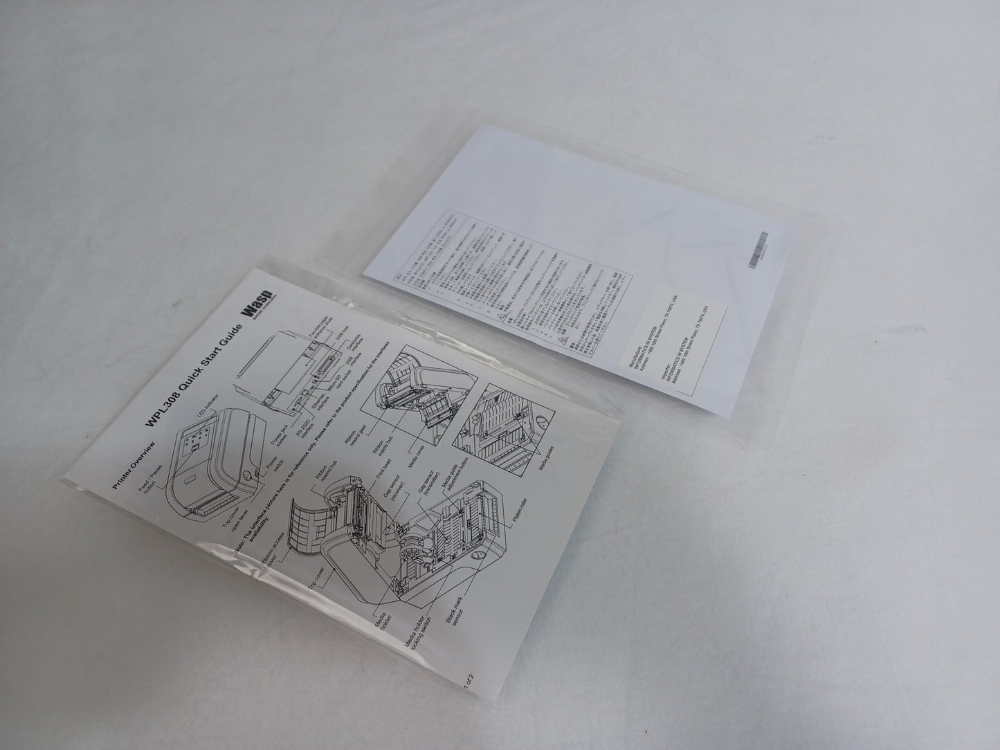 WASP WPL308M Compact Thermal Transfer POS USB Serial LAN Label Printer