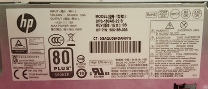 HP ProDesk 400 G4 180W Power Supply Unit 906189-003 914137-001