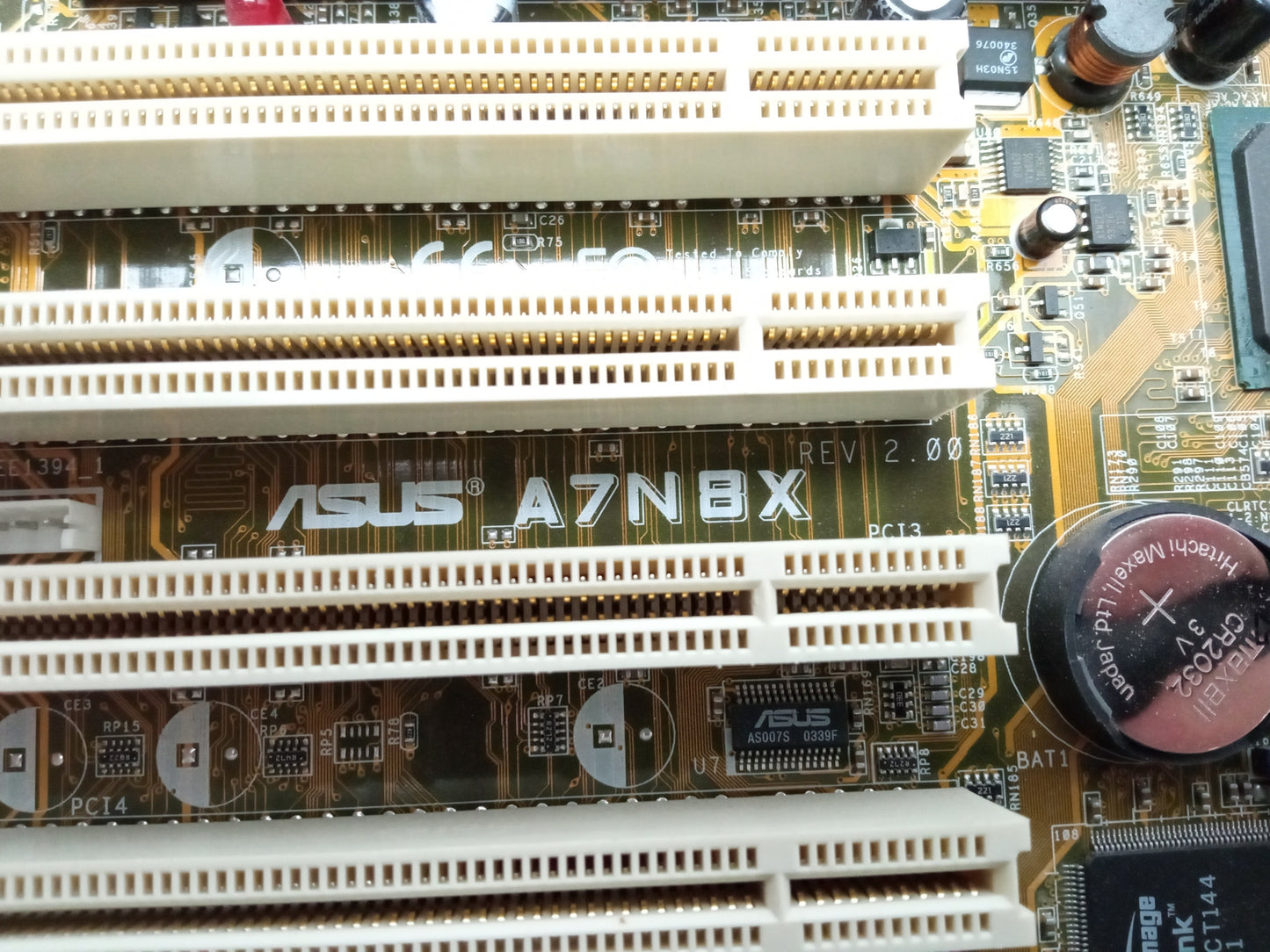 ASUS A7N8X Socket 462 DDR ATX Motherboard With I/O Shield & AMD Athlon XP 3 GHz
