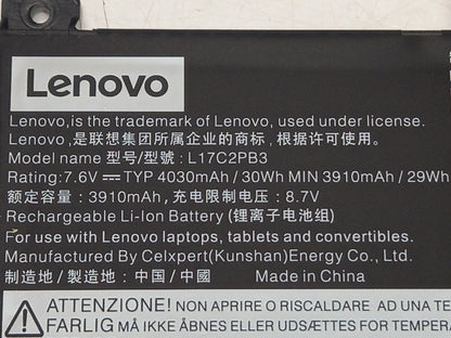 Lenovo 30Wh 7.6V 4030mAh Replacement Laptop Battery L17C2PB3