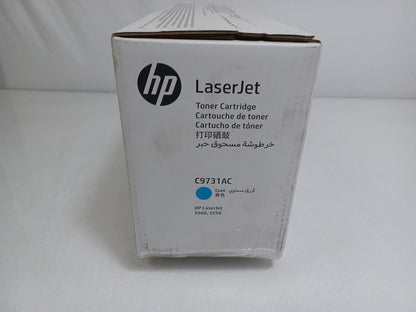 Genuine HP C9731A LaserJet Cyan Toner Cartridge - Damaged Box