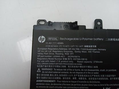 HP 45Wh 11.4V 3790mAh Replacement Laptop Battery RF03XL