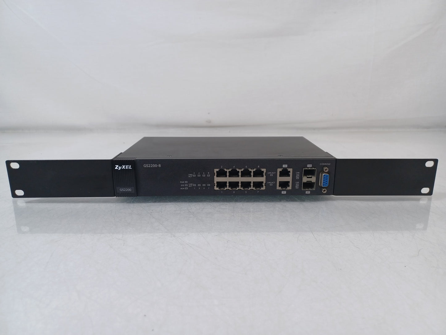ZYXEL GS2200-8 8 Port Gigabit Layer 2 Managed Switch - With Rack Mounts