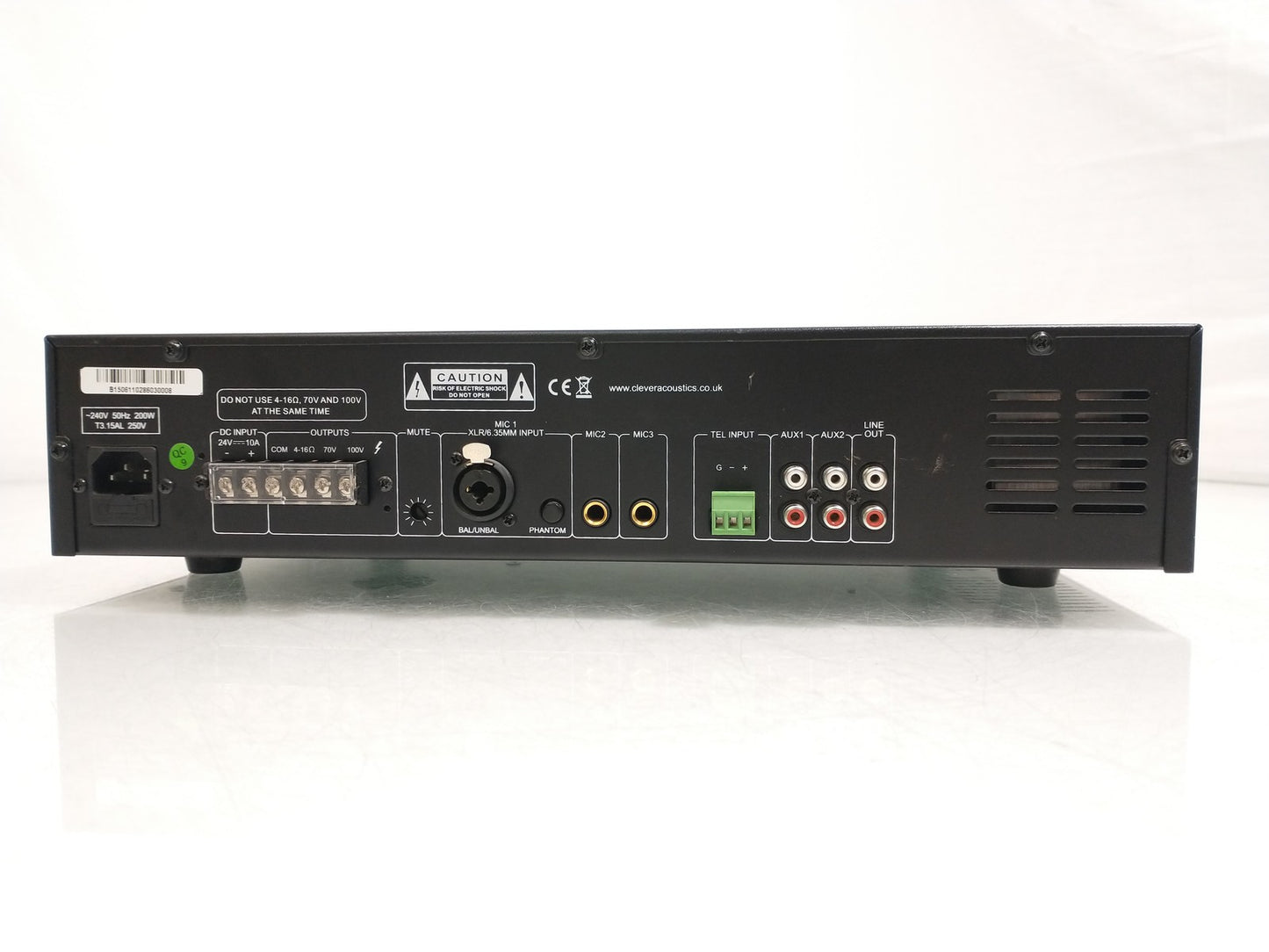 Clever Acoustics MA 2120 100V 120W Mixer Amplifier