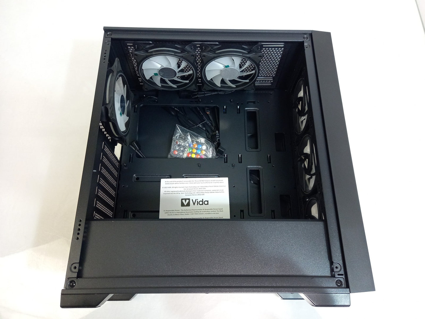 Vida Versa Mid Tower ATX Tempered Glass Windowed Gaming PC Case