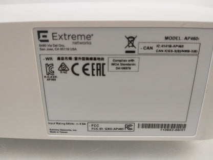Extreme Networks AP460i-WR 802.11ax Wi-Fi 6 Wireless Access Point