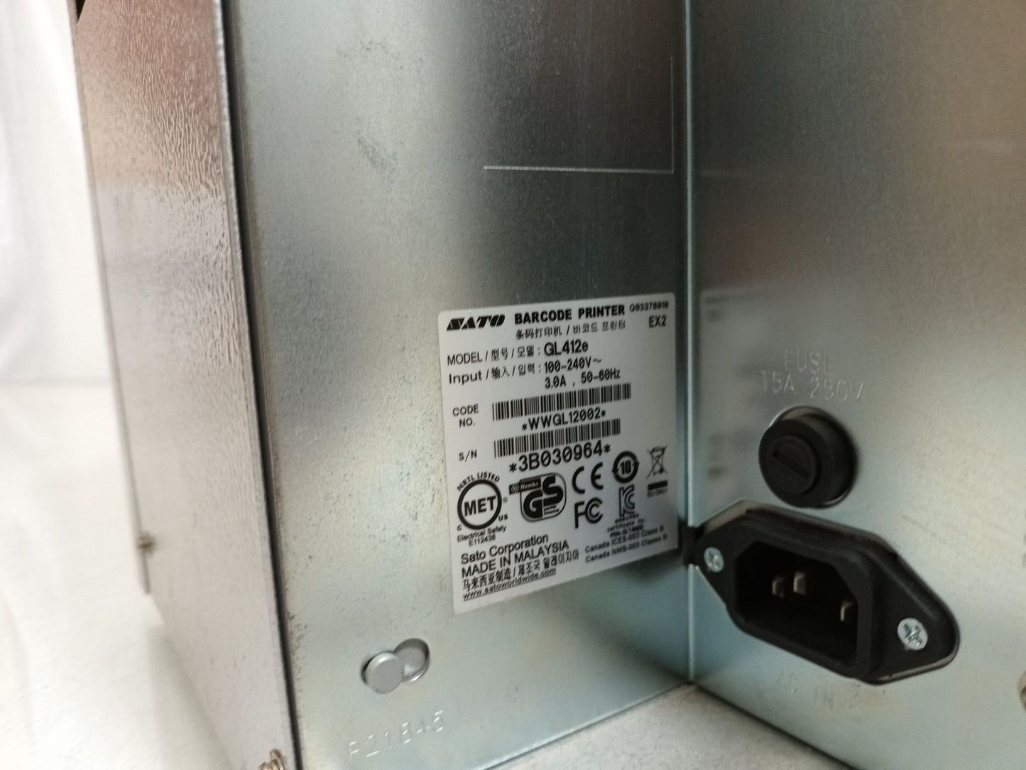 SATO GL412e  LAN Parallel Serial Thermal Transfer Direct Label Printer