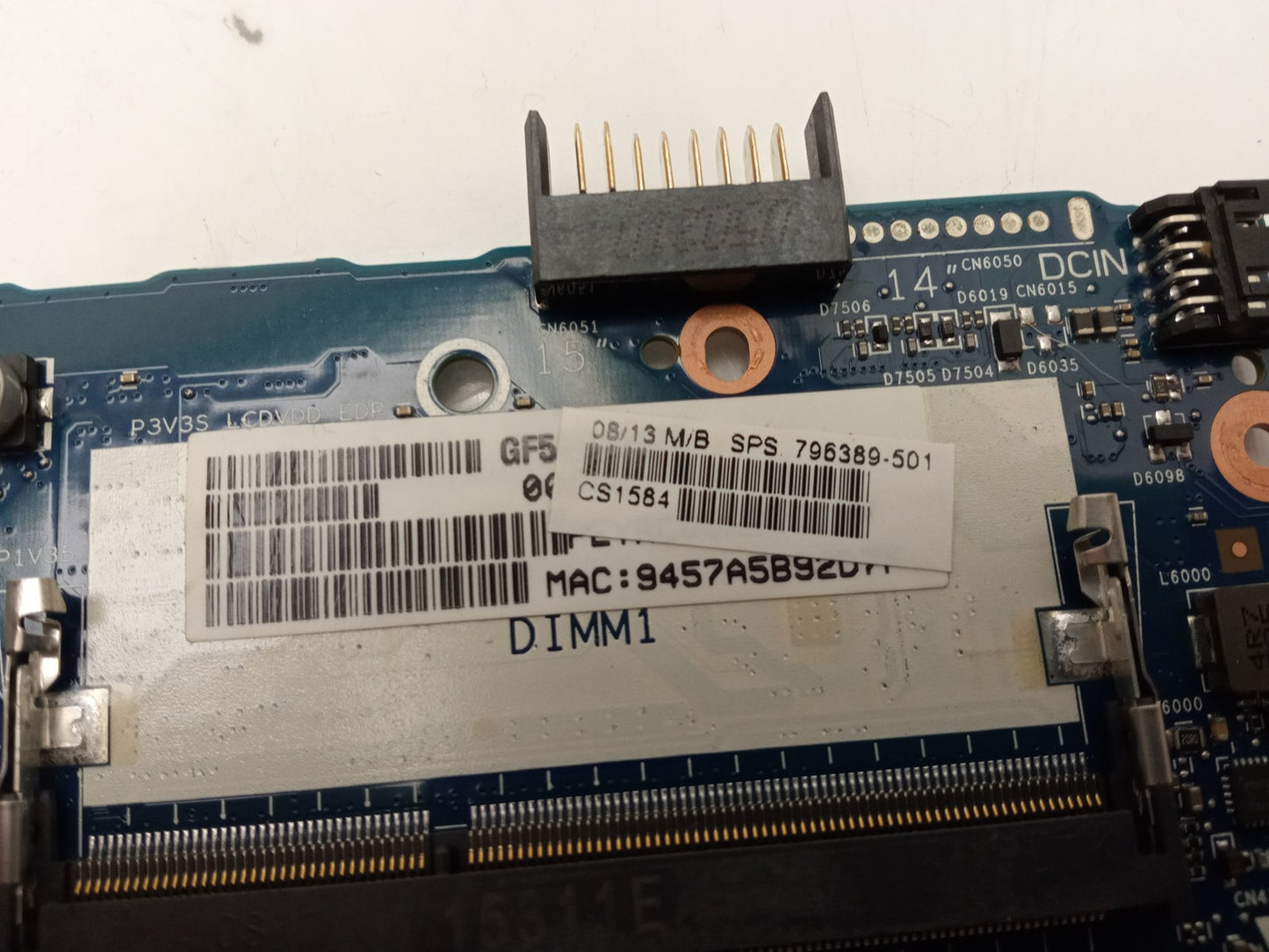 HP 350 G2 Laptop Motherboard With i3-5010U 2.10 GHz CPU DDR3 796389-501