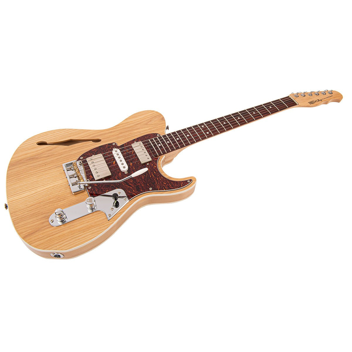 Fret-King Country Squire Semitone De Luxe Electric Guitar ~ Natural Ash