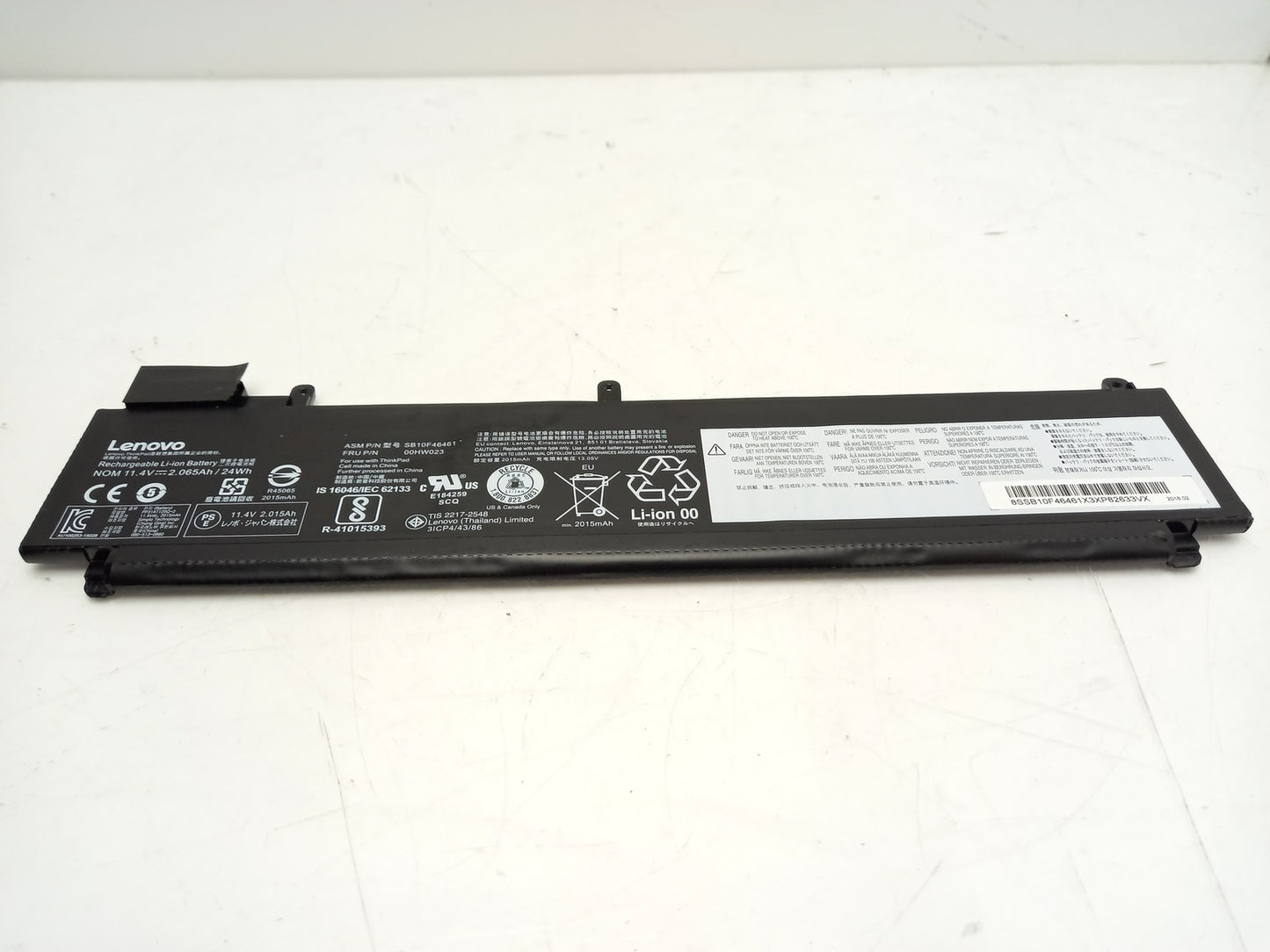 Lenovo 24Wh 11.4V 2015mAh Replacement Laptop Battery SB10F46461
