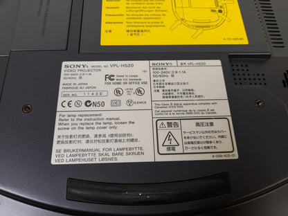 Sony VPL-HS20 Home Theatre Projector - 1089 Lamp Hours