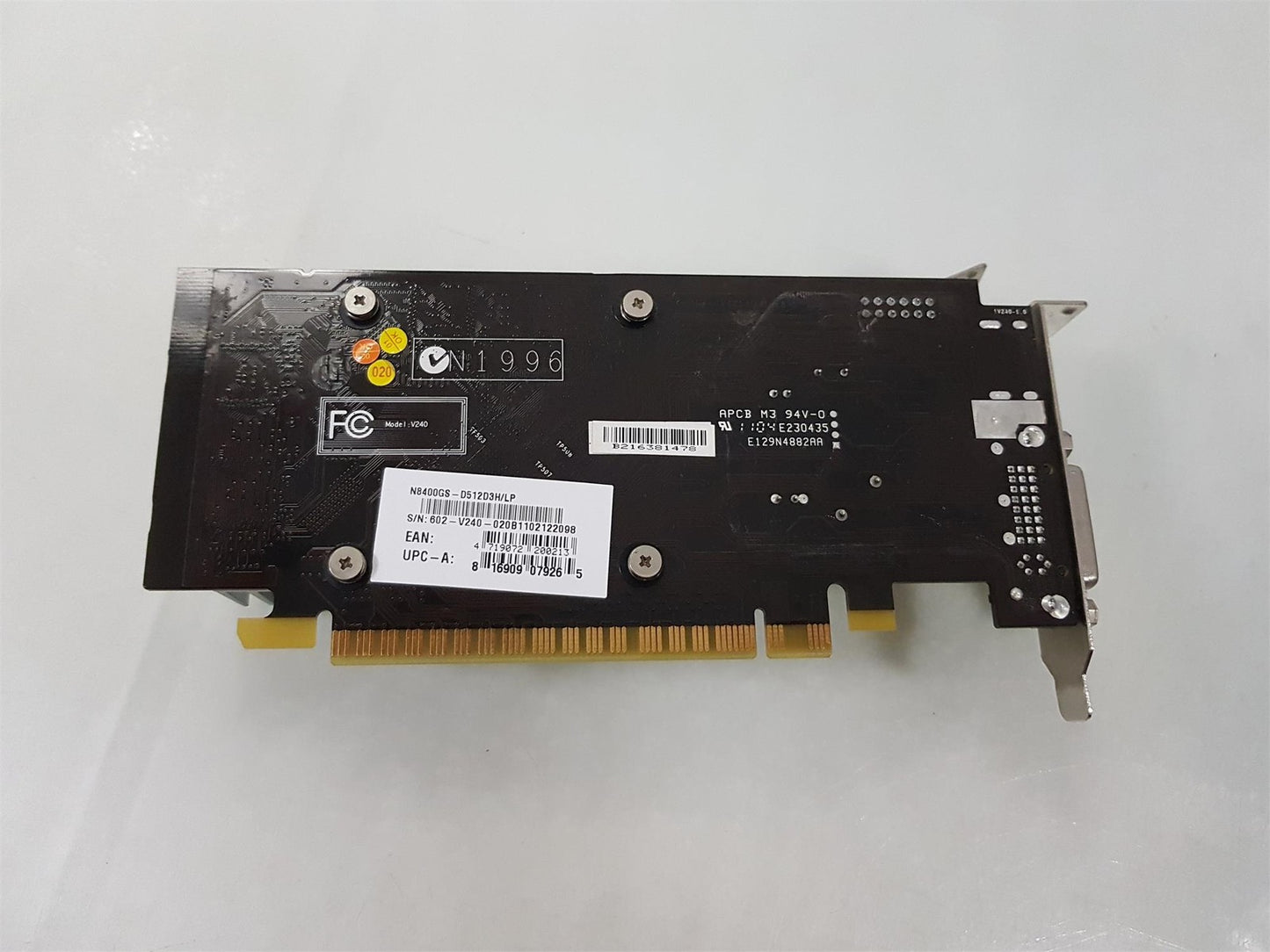 MSI GeForce 8400GS 512MB PCIe Video Graphics Card N8400GS-D512D3H/LP