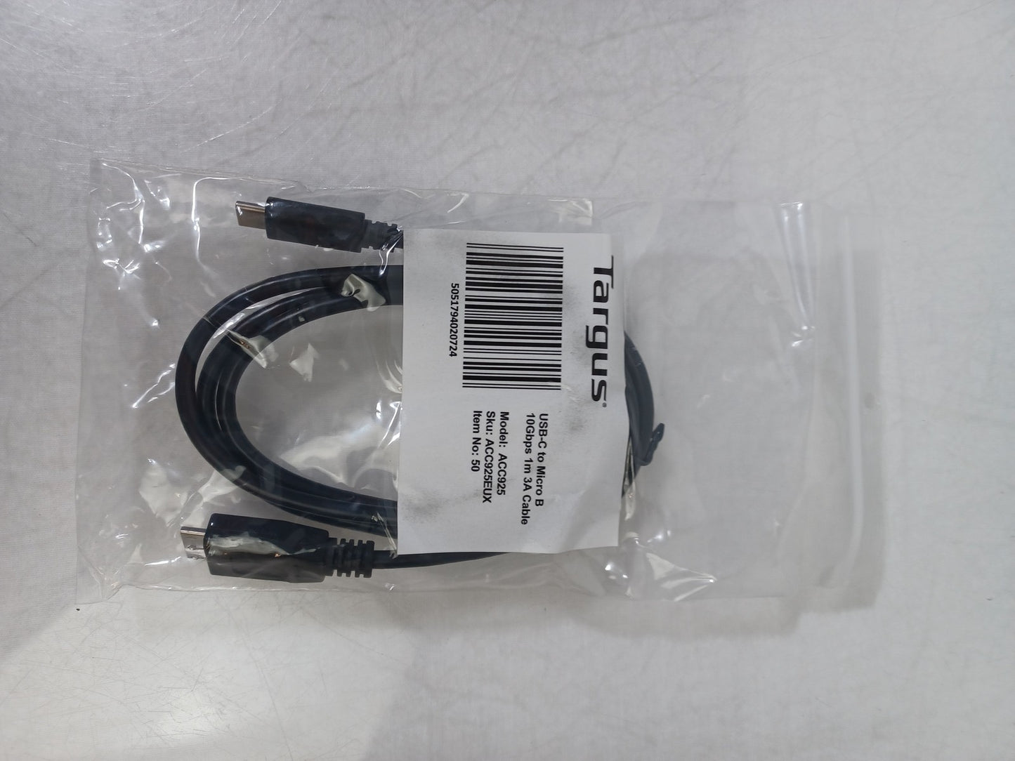 Targus ACC925EUX 5Gbps USB-C To USB-Micro B 100cm Black USB Cable