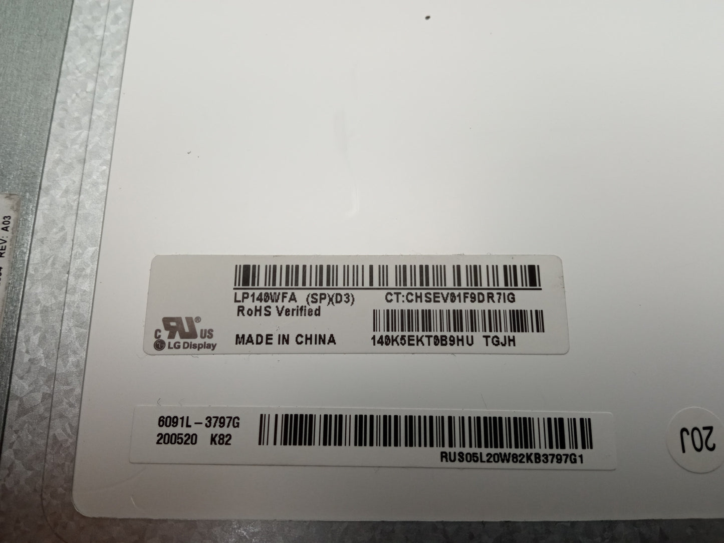 LG Display LP140WFA (SP)(D3) 14" Laptop replacement LCD Display Panel