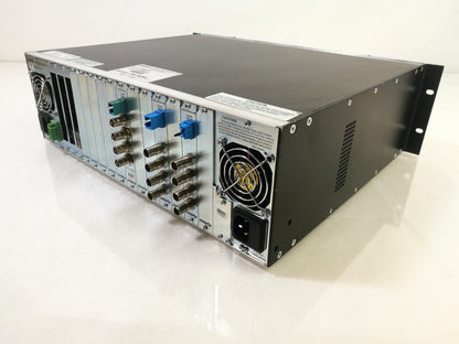 Evertz 7700FR-C Chassis W/ 2x Evertz 7700/7800 VistaLINK 7707MT-HD2 Fiber