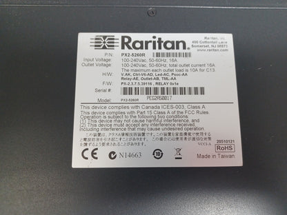 Raritan PX2-5260R 1U 12 Port Power Distribution Unit