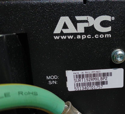 APC SURT20KRMXLI 20kVA Smart-UPS With SURT192RMXLBP2 PDU Battery Pack