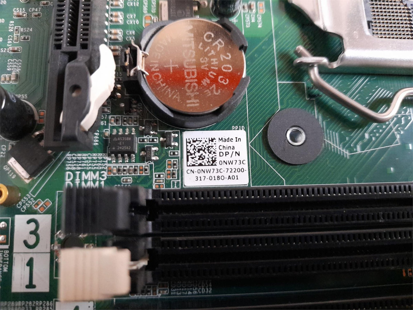 Dell XPS 8500 Vostro 470 Socket LGA1155 Motherboard With I/O Shield 0NW73C NW73C