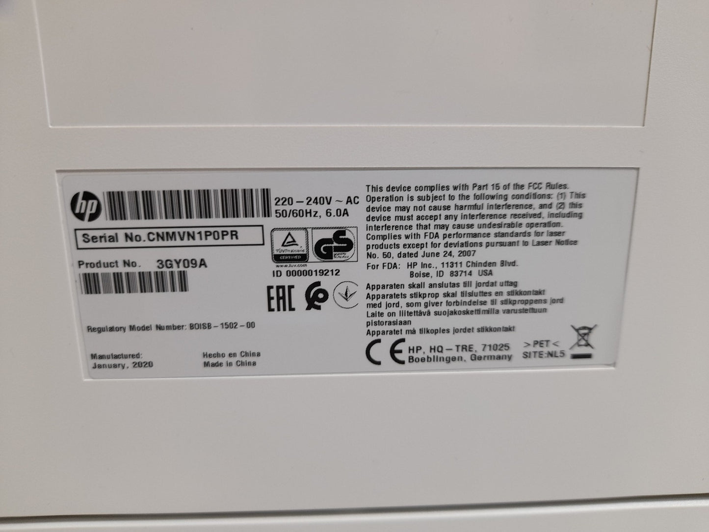 HP LaserJet Managed E60155dn A4 Mono Laser Printer - 3GY09A