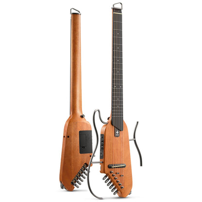 Donner HUSH-I Acoustic Electric Travel Portable Guitar ~ Mahogany