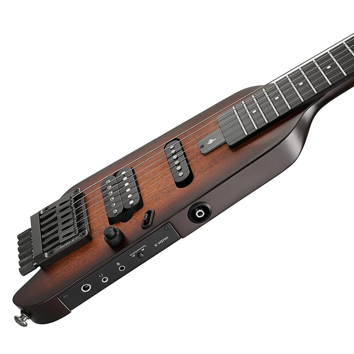 Donner HUSH-X Headless Electric Travel Guitar ~ Sunburst