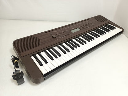 Yamaha PSR-E360DW Portable 61 Key Electric Keyboard Piano - Dark Walnut