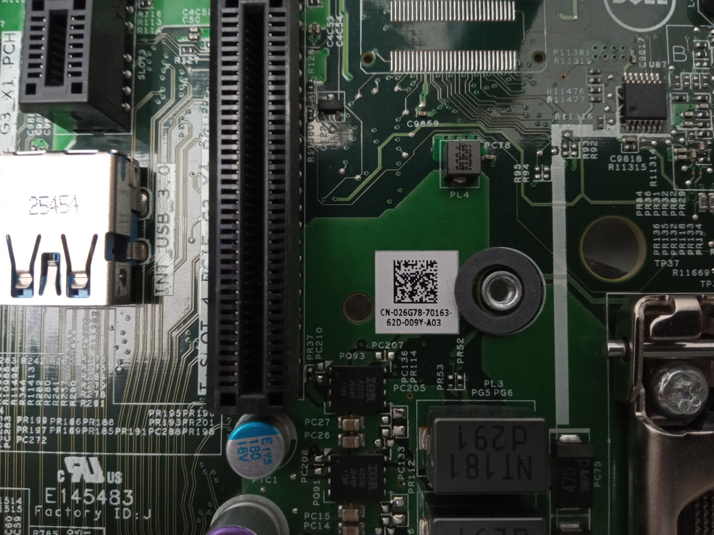 Dell PowerEdge T330 Socket LGA1151 Motherboard With I/O Shield 026G78 26G78