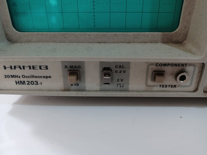 HAMEG HM203-7 20Mhz 2 Channel Analogue Oscilloscope - Spares/Repairs