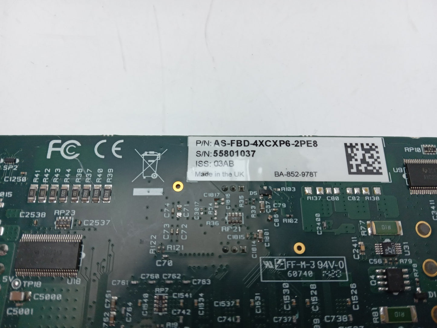 Active Silicon FireBird CXP Frame Grabber Card AS-FBD-4XCXP6-2PE8 - No Heatsink
