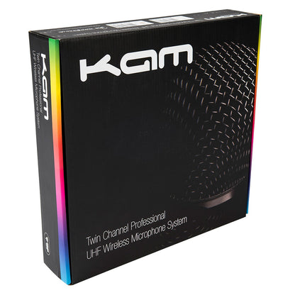 KAM KWM1940 Dual UHF Multi Channel Professional Wireless Microphone System