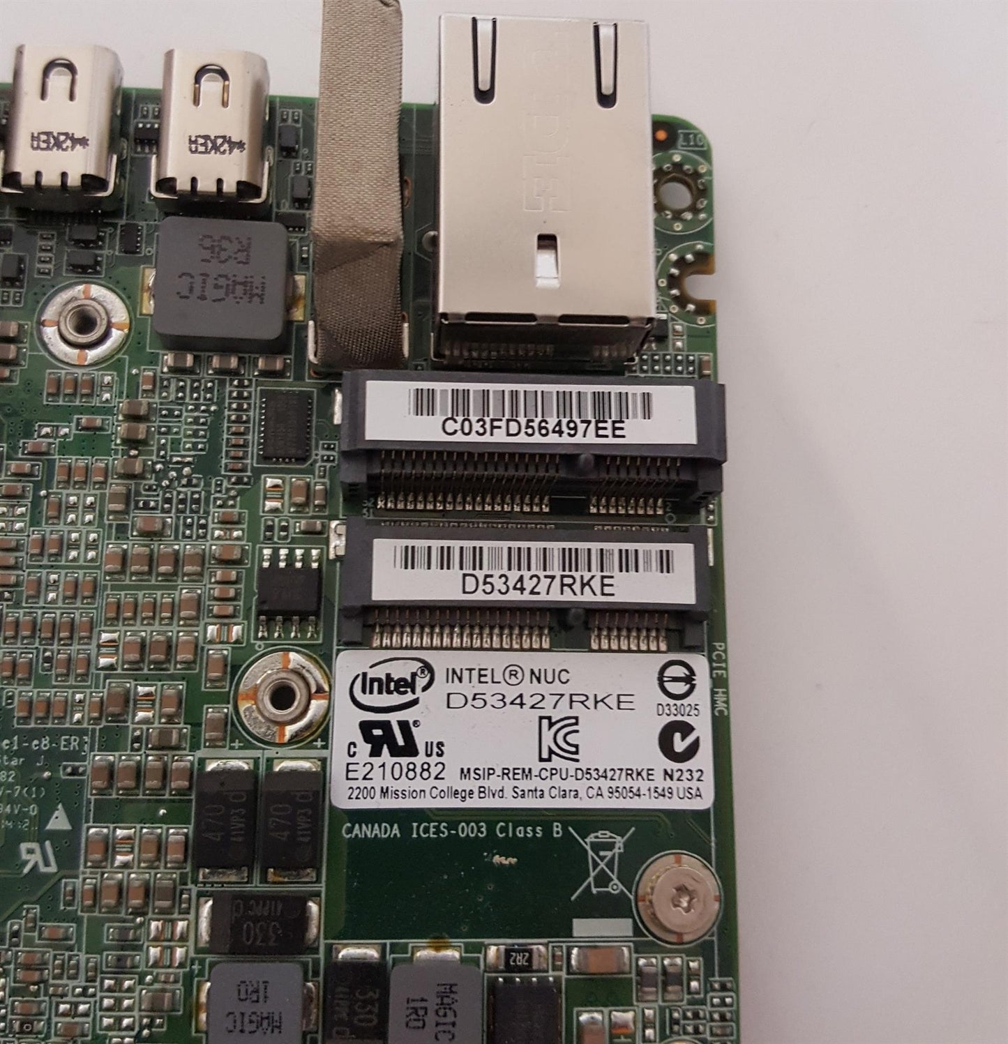 Intel NUC i5-3427U DDR3L UCFF Motherboard D53427RKE G87790-405