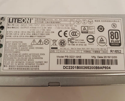 Acer Veriton X4630 X4650 220W LiteOn Power Supply Unit PS-3221-9AE