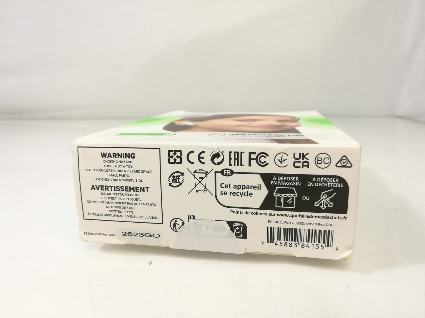 Belkin PAC003BTWH SoundForm Nano Wireless Bluetooth Kids' Earbuds - White