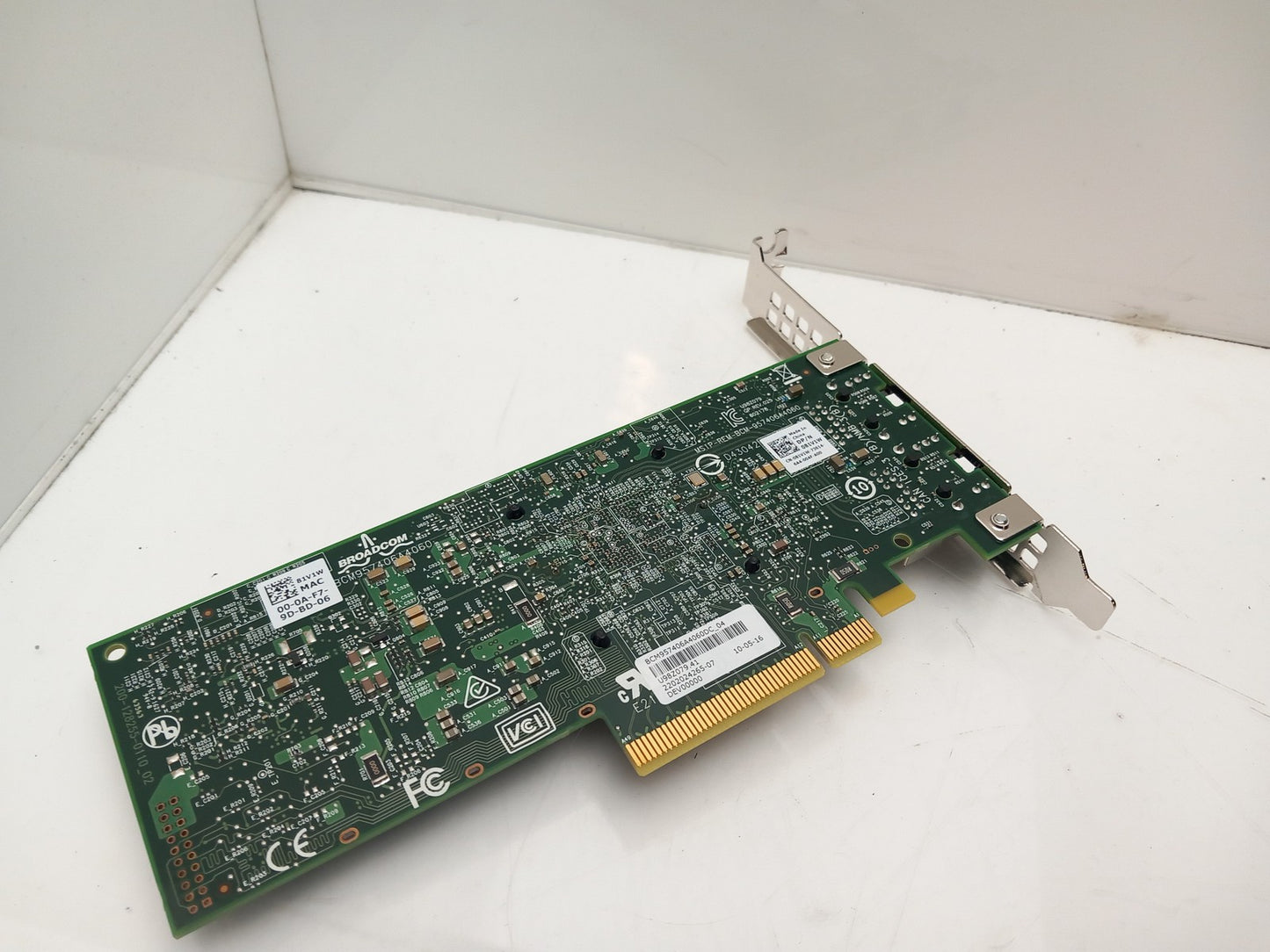 Dell Broadcom 57406 Dual Port PCIe Ethernet Network Card 081V1W 81V1W