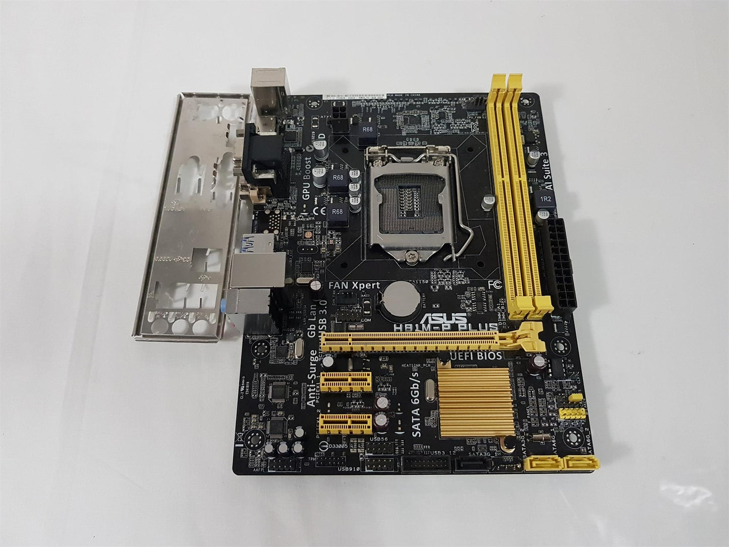 ASUS H81M-P Plus Socket LGA1150 DDR3 MicroATX Motherboard with I/O Shield