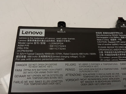Lenovo 57Wh 11.52V 4861mAh Replacement Laptop Battery L20M3PD4