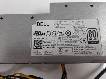 Dell OptiPlex 9020 AIO 200W Power Supply Unit 0RYK84 RYK84