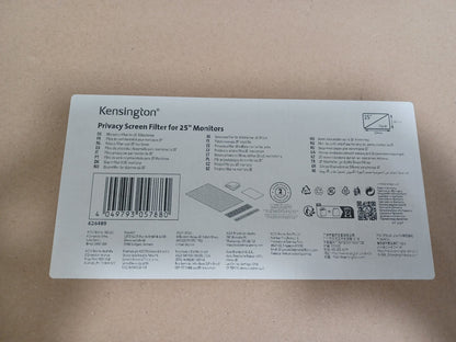 Kensington Privacy Screen Filter For 25" 16:9 Monitors 626484
